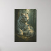 White Tiger – Guardian of Light – ManJiangHong Art Canvas Afdruk (Voorkant)