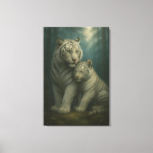 White Tiger – Guardian of Light – ManJiangHong Art Canvas Afdruk (Voorkant)