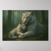 White Tiger – Guardian of Light – ManJiangHong Art Poster (Voorkant)
