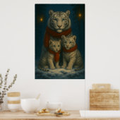 White Tiger – Guardian of Light – ManJiangHong Art Poster (Keuken)