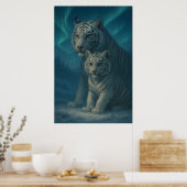 White Tiger – Guardian of Light – ManJiangHong Art Poster (Keuken)