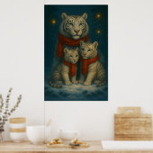 White Tiger – Guardian of Light – ManJiangHong Art Poster (Keuken)