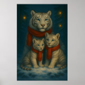 White Tiger – Guardian of Light – ManJiangHong Art Poster (Voorkant)
