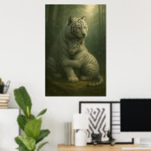 White Tiger – Guardian of Light – ManJiangHong Art Poster (Thuiskantoor)