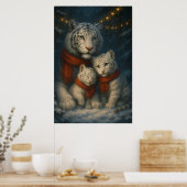 White Tiger – Guardian of Light – ManJiangHong Art Poster (Keuken)