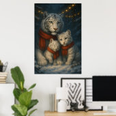 White Tiger – Guardian of Light – ManJiangHong Art Poster (Thuiskantoor)
