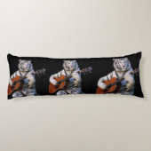 White Tiger Guitar Nocturne – Minimal Body Pillow Lichaamskussen (Achterkant)