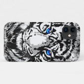 White Tiger Head - Blue Eyes - Tiger Case-Mate iPhone Case (Achterkant (horizontaal))
