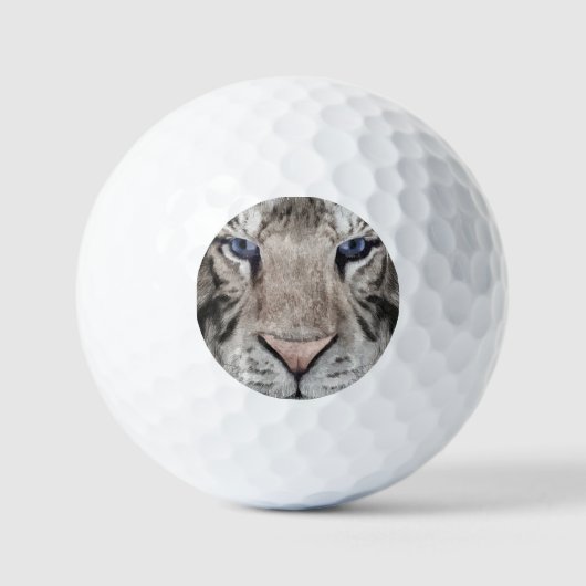 White Tiger Head  Golfballen (Voorkant)