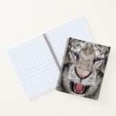 White Tiger Head  Notitieboek (Binnen)