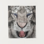 White Tiger Head  Wandkleed (Voorkant)