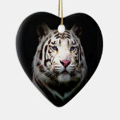 White Tiger Heart Keramisch Ornament (Rechts)