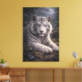 White Tiger in Motion – ManJiangHong Art Series Canvas Afdruk (Insitu (Woonkamer))