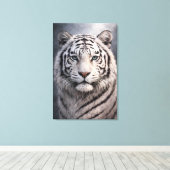 White Tiger in Motion – ManJiangHong Art Series Canvas Afdruk (Insitu (Houten vloer))