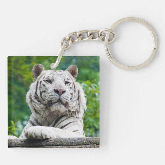 White Tiger key chain Sleutelhanger (Achterkant)