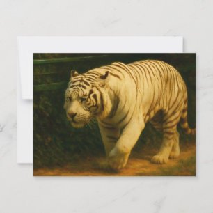 White Tiger Majesty – gestileerde wildlife art pri Briefkaart