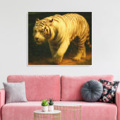 White Tiger Majesty – gestileerde wildlife art pri Canvas Afdruk (Insitu (Woonkamer))