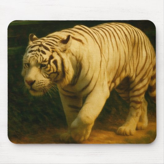 White Tiger Majesty – gestileerde wildlife art pri Muismat (Voorkant)
