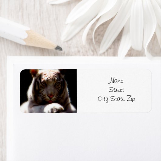 White Tiger Mirage Etiket (Insitu)