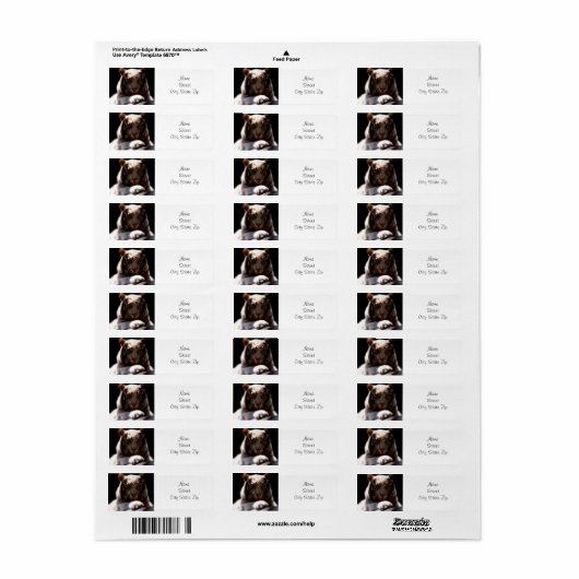 White Tiger Mirage Etiket (Full Sheet)