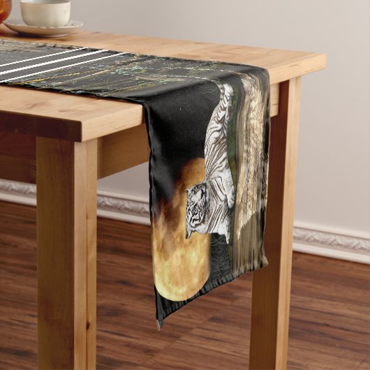 White Tiger, Moon and Bamboo Grove Korte Tafelloper (Voorbeeld)