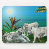White Tiger Mousepad03 Muismat (Voorkant)