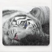 White Tiger mousepad Muismat (Voorkant)