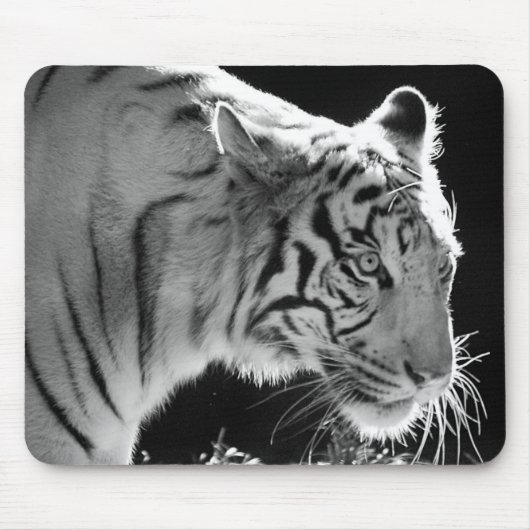 White Tiger Mousepad Muismat (Voorkant)