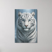 White Tiger – Mystical Fantasy Portrait – ManJiang Canvas Afdruk (Voorkant)