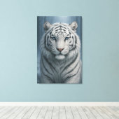 White Tiger – Mystical Fantasy Portrait – ManJiang Canvas Afdruk (Insitu (Houten vloer))