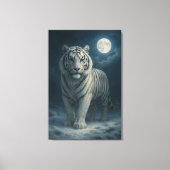 White Tiger – Mystical Fantasy Portrait – ManJiang Canvas Afdruk (Voorkant)