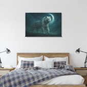 White Tiger – Mystical Fantasy Portrait – ManJiang Canvas Afdruk (Insitu (Slaapkamer))