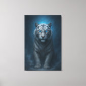 White Tiger – Mystical Fantasy Portrait – ManJiang Canvas Afdruk (Voorkant)