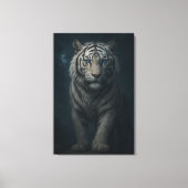 White Tiger – Mystical Fantasy Portrait – ManJiang Canvas Afdruk (Voorkant)