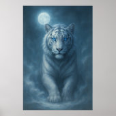 White Tiger – Mystical Fantasy Portrait – ManJiang Poster (Voorkant)