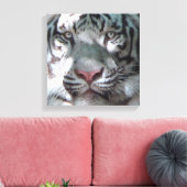 White Tiger Ontmoeting Canvas Afdruk (Insitu (Woonkamer))