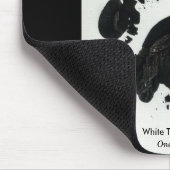 White Tiger Paw Print Mousepad Muismat (Hoek)