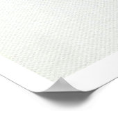 White Tiger Paw Print Poster (Hoek)