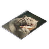 White Tiger Pie Notes – Elegant Notebook Notitieboek (Linkerzijde)