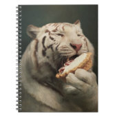 White Tiger Pie Notes – Elegant Notebook Notitieboek (Voorkant)