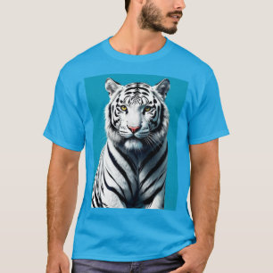 White Tiger Pop Art – Fierce & Kleurrijke Wild Cat T-shirt