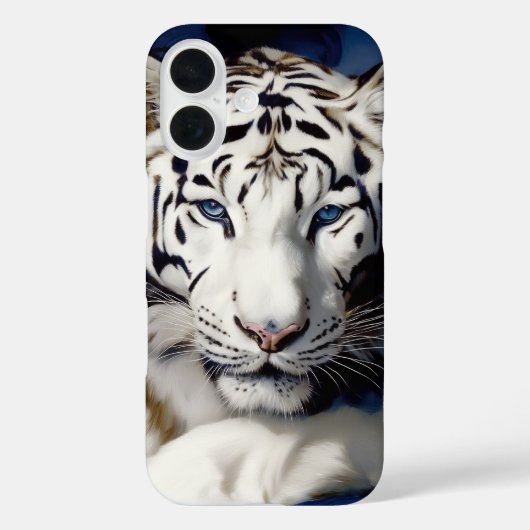 White Tiger Portret Case-Mate iPhone Case (Achterkant)