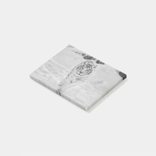 White 🐅 Tiger Post-it® Notes (Schuin)