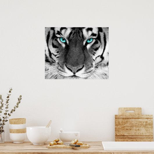 White Tiger Poster Eyes (Keuken)