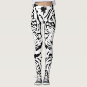 White Tiger Print Leggings (Voorkant)