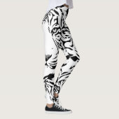 White Tiger Print Leggings (Rechts)