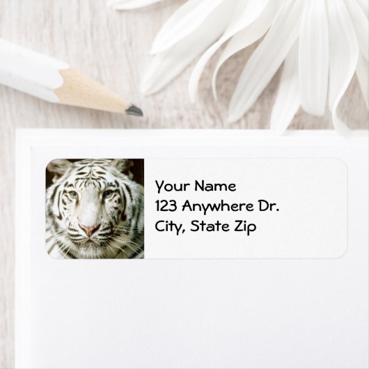 White Tiger Return-labels Etiket (Insitu)