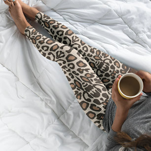 White tiger Safari Print Leggings