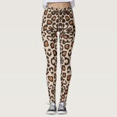 White tiger Safari Print Leggings (Voorkant)