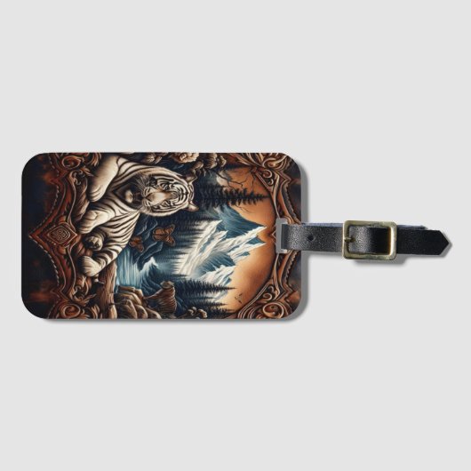 White Tiger Serenity Bagagelabel (Voorkant (horizontaal))